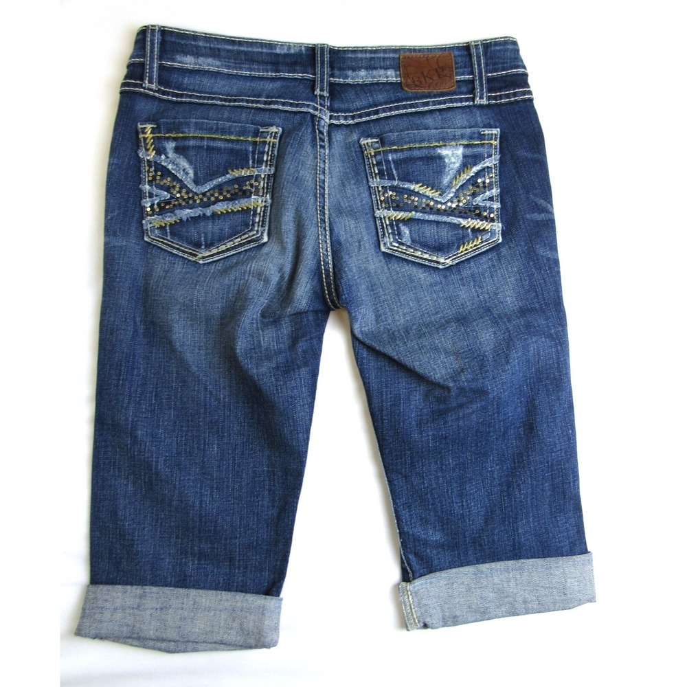 BKE Denim Jeans Sabrina Cuffed Capri Women's Size 27 - Picture 3 of 7